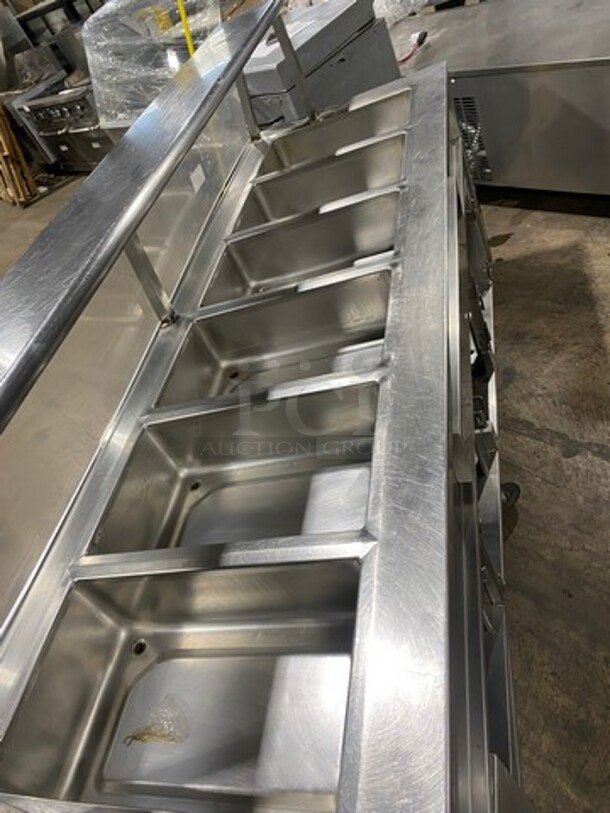 Carter Hoffmann Commercial Electric Powered Steam Table! With Sneeze Guard! With Storage Space Underneath! All Stainless Steel! On Casters! - Image 5 of 10