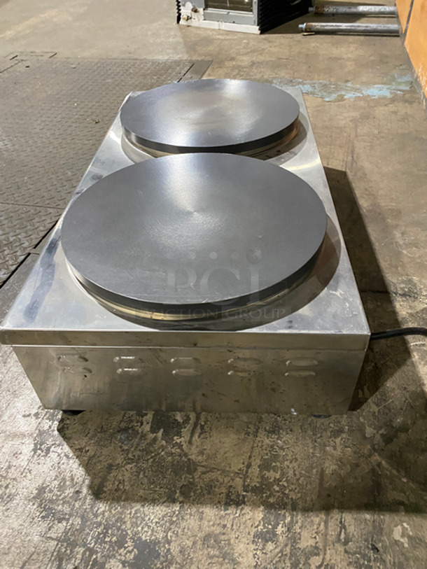 Commercial Countertop Electric Powered Crepe Maker! Stainless Steel Body! Model: PRZ352 220V 50HZ - Image 3 of 10