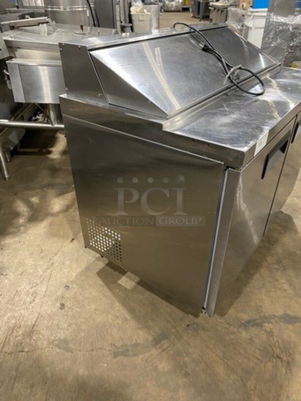 Avantco Commercial Refrigerated Mega Top Sandwich Prep Table! With 2 Door Storage Space Underneath! All Stainless Steel! On Casters! Model: 178APT48HC SN: 6302424718081717 115V - Image 3 of 7