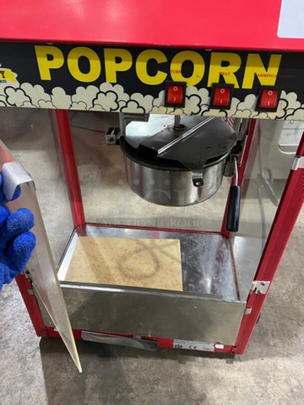 Carnival King Commercial Countertop Popcorn Machine! With 8 OZ Kettle! Glass All Around Showcase Style! Model: 382PM30R SN: 0390680 120V! Working When Removed!   - Image 6 of 12