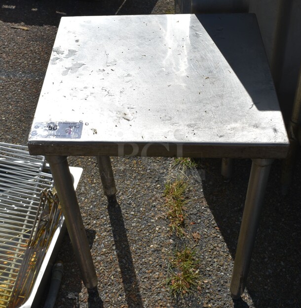 Stainless Steel Table. 21x21x24