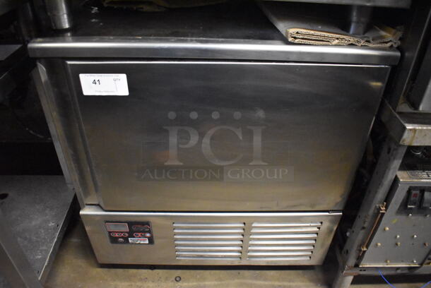 2011 Piper Products Servolift Eastern RCM051S Stainless Steel Commercial Floor Style Single Door Undercounter Blast Chiller w/ Probe. 208-240 Volts, 1 Phase. 31x28x34