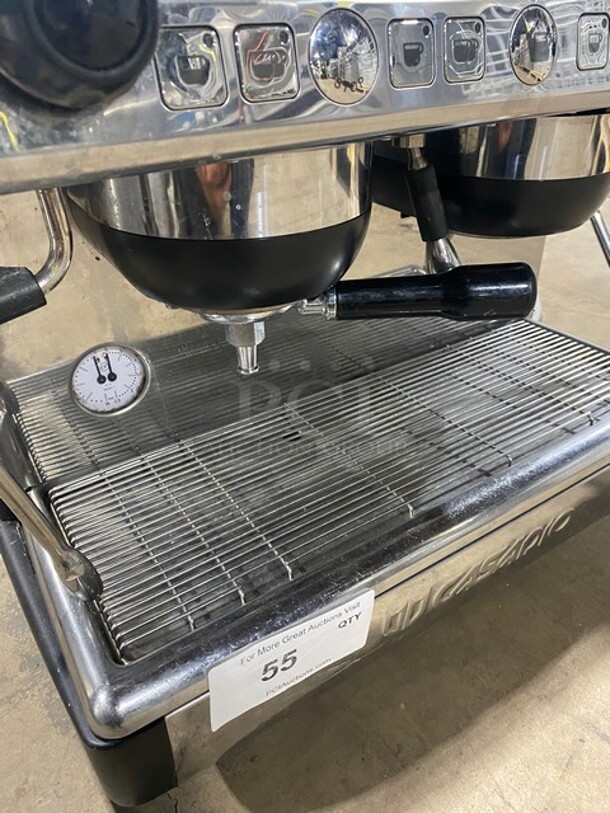 Casadio Stainless Steel Commercial Countertop 2 Group Espresso Machine w/ 2 Portafilters and 2 Steam Wands! - Image 5 of 9