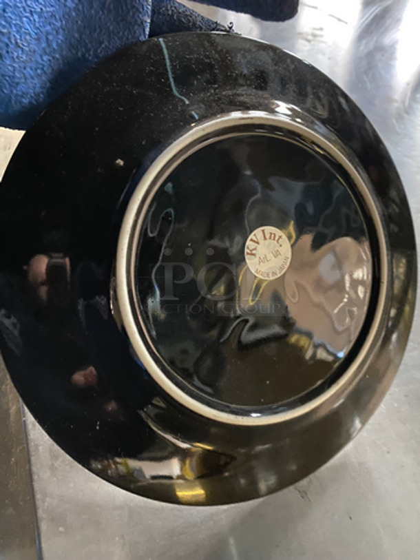 NEW! IN THE BOX! KV 7 1/2" Black Ceramic Plates! - Image 8 of 9