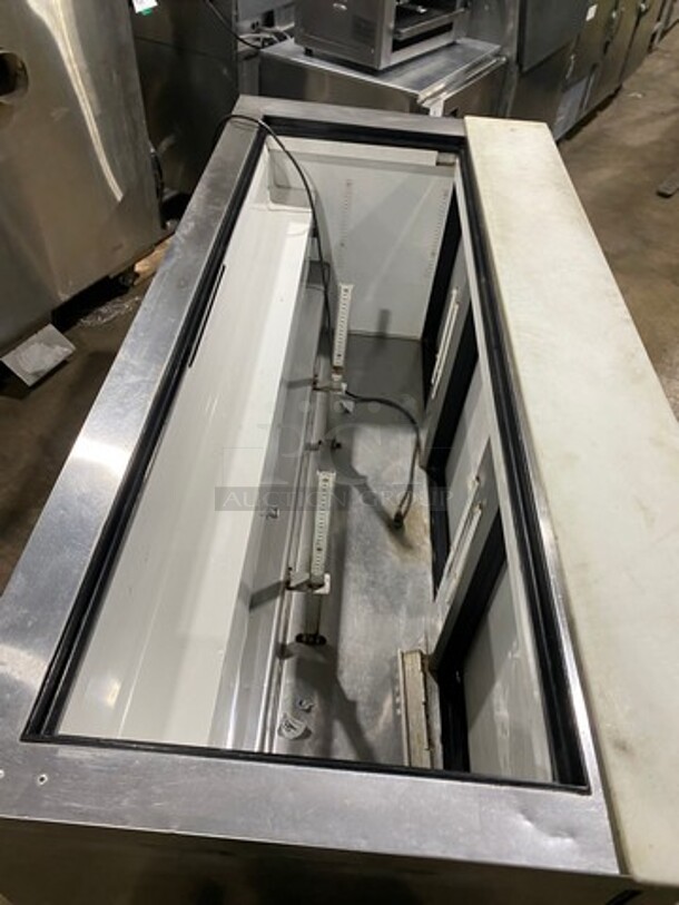 True Commercial Refrigerated Sandwich Prep Table! With Commercial Cutting Board! With 3 Door Underneath Storage Space! All Stainless Steel! On Casters! Model: QA7230MB SN: 13758551 115V 1 Phase - Image 5 of 9