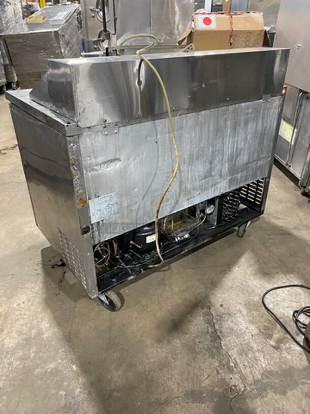 Turbo Air Commercial Refrigerated Sandwich Prep Table! With 2 Door Storage Space Underneath! All Stainless Steel! On Casters! Model: TST48SD 115V 60HZ 1 Phase - Image 3 of 10