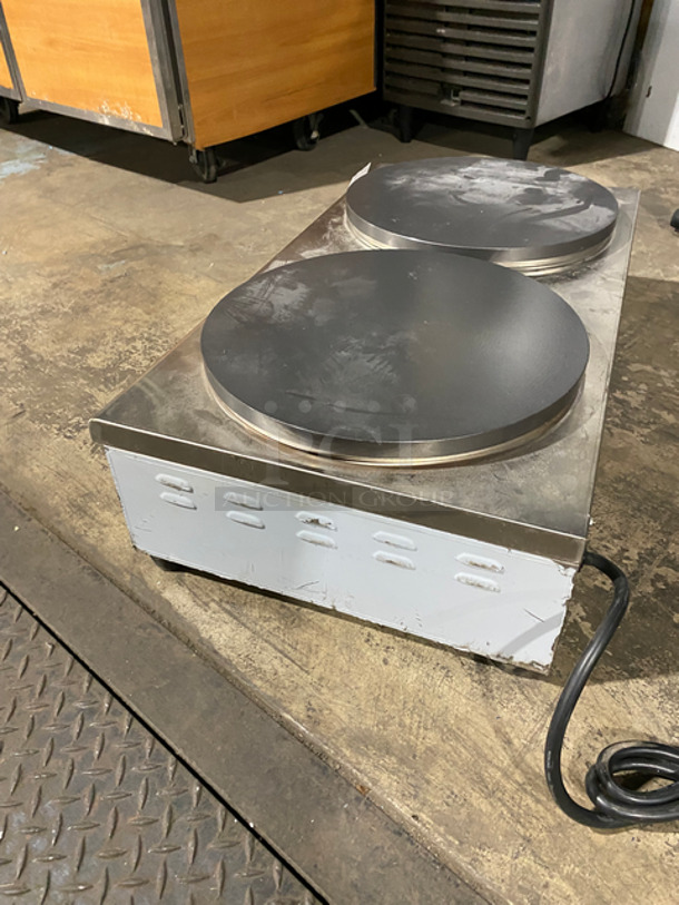 Commercial Countertop Electric Powered Crepe Maker! Stainless Steel Body! Model: PRZ352 220V 50HZ - Image 3 of 9