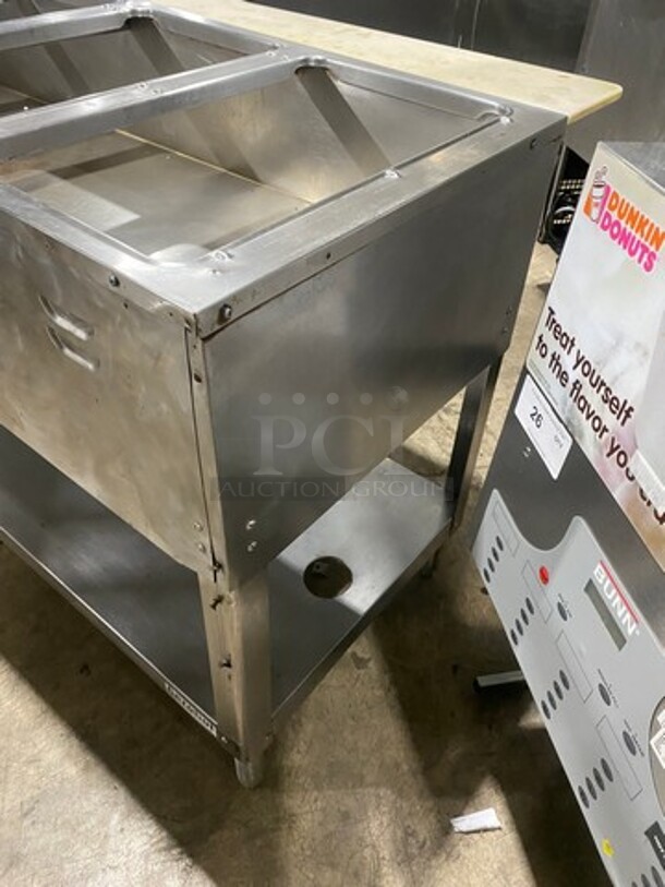 All Stainless Steel 5 Well Natural Gas Powered Steam Table! On Legs!  - Image 2 of 9