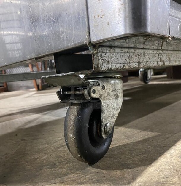 WOW! 2021 Bison Reach In Cooler! On Commercial Casters! Working When Removed! MODEL BRR46 SN: BRR4600321052900K80008 115V 1PH  - Image 7 of 10