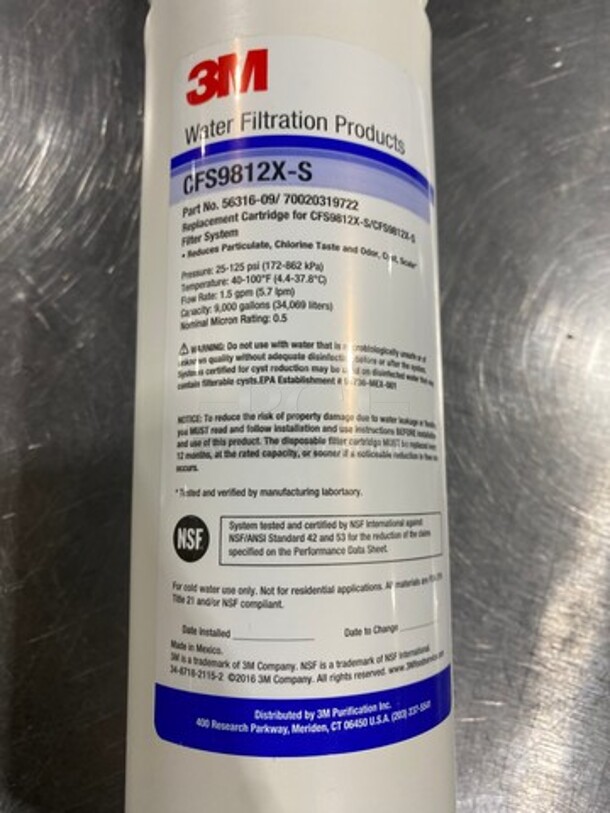 NEW! IN THE BOX! Water Filtration Replacement Cartridge! - Image 4 of 5