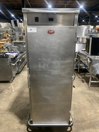SWEET! FWE Single Door Electric Powered Food Warming Cabinet! Solid Stainless Steel! On Casters! Model: TST16CHP SN: 133820301 120V