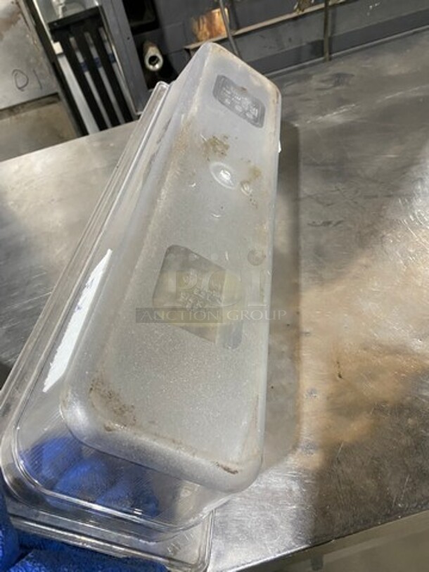 ALL ONE MONEY! Rubbermaid Clear Poly 2/4x4" Food Containers! - Image 3 of 6