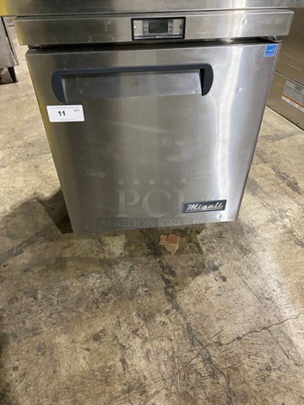 LATE MODEL! 2020 Migali Commercial Single Door Lowboy/Worktop Cooler! All Stainless Steel! On Casters! Model: CU27RHC SN: CU27RHC00320010300920A00 115V 60HZ 1 Phase