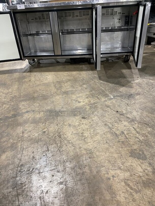 Turbo Air Commercial 3 Door Lowboy/Worktop Cooler! All Stainless Steel! On Casters! Model: TUR72SD SN: UR72808021 115V 60HZ 1 Phase - Image 5 of 8