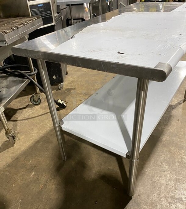 Like New! Sauber 60" Stainless Steel Commercial Worktable! - Image 2 of 7