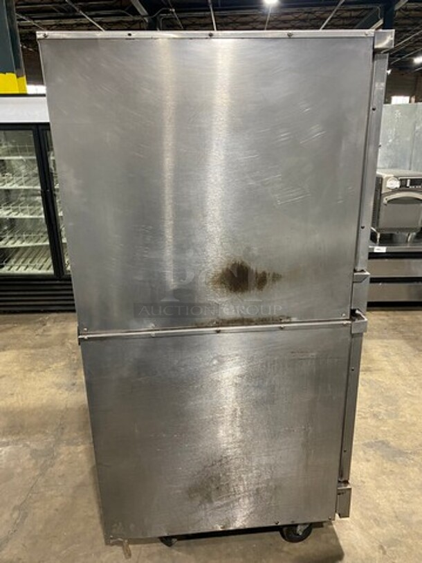 Imperial Commercial Natural Gas Powered Double Deck Convection Oven! With Metal Oven Racks! All Stainless Steel! 2x Your Bid Makes One Unit! - Image 4 of 10