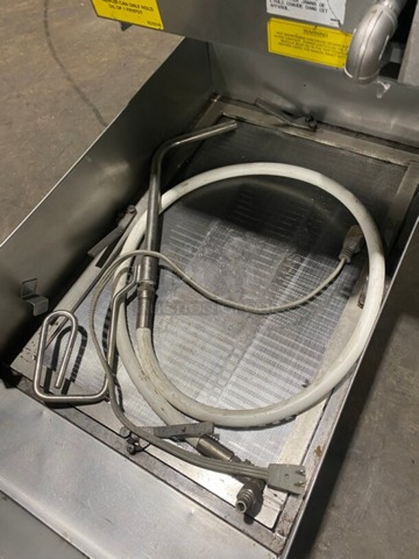 Frymaster Commercial Countertop Portable Fryer Oil Filter! All Stainless Steel! Model PF95LP Serial 1502YA0122! 110/120V 1Phase!  - Image 6 of 8