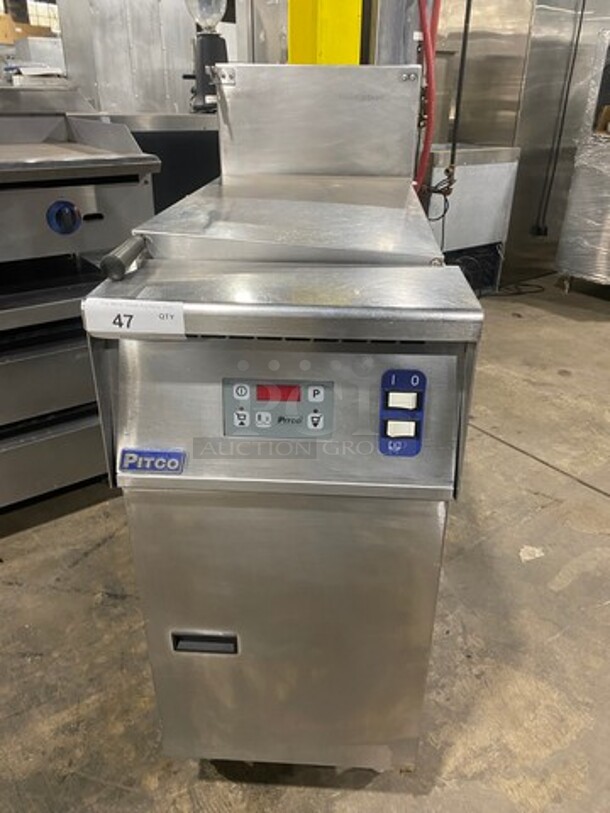 NICE! Pitco Electric Powered Commercial Pasta Cooker/Rethermalizer! With Backsplash! All Stainless Steel! On Legs! Model: SRTE SN: E12EB017625 208V 60HZ 1 Phase