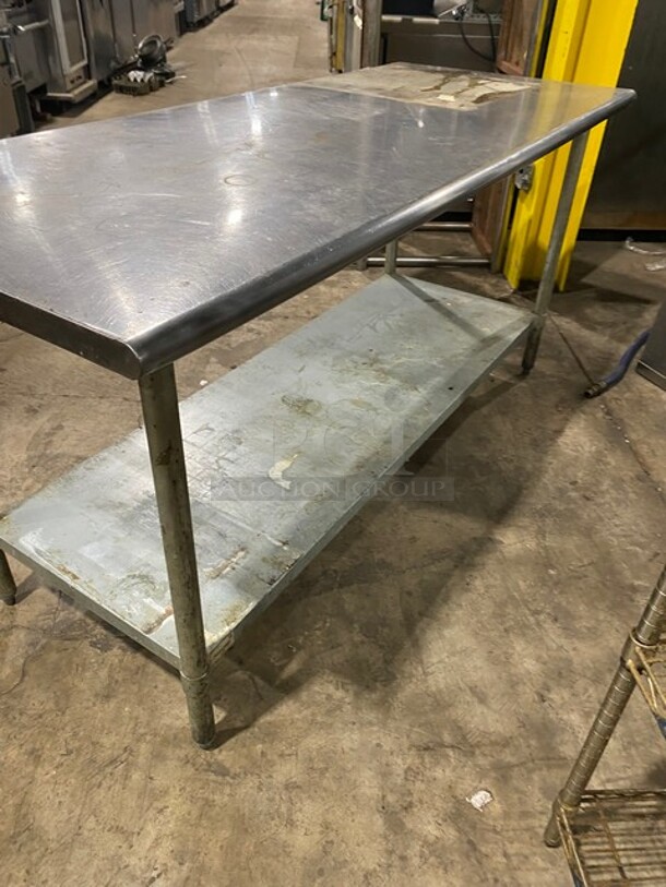 NICE! All Stainless Steel Work/Prep Table! With Underneath Storage Space! On Legs! - Image 3 of 6
