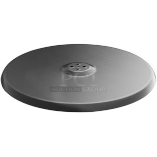 BRAND NEW SCRATCH & DENT! Lancaster Table & Seating 164STB30RND 30" Round Stamped Steel Table Base Plates. IN THE ORIGINAL BOX!! 8x Your Bid