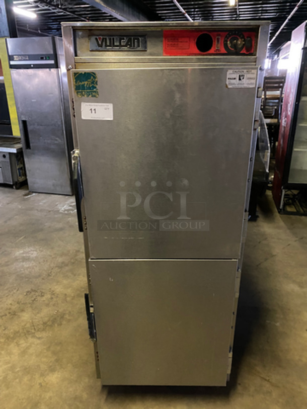 Vulcan Commercial Split Door Insulated Mobile Heated Cabinet! Solid Stainless Steel! On Casters! Model: VBP15I SN: 521015767 120V 60HZ 1 Phase