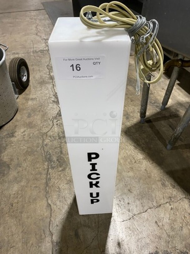 Light up "Pick Up" Sign! WORKING WHEN REMOVED! - Image 1 of 5