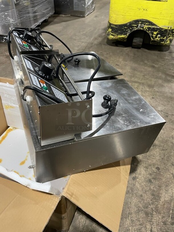 Brand New In The Box! USR Counter Top 2 Bay Electric Powered Deep Fat Fryer! Model D5000  110V 60hz! - Image 5 of 9