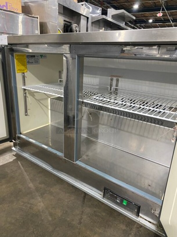 Everest Commercial 2 Door Lowboy/ Worktop Freezer! All Stainless Steel! Model: 69K053 SN: 4073334 115V 60HZ 1 Phase - Image 5 of 9