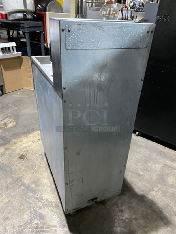 NICE! Therma Tek Commercial Natural Gas Powered Deep Fat Fryer! With Backsplash! All Stainless Steel! On Legs! Model: TFE40N SN: 11AC00211AEN - Image 3 of 8