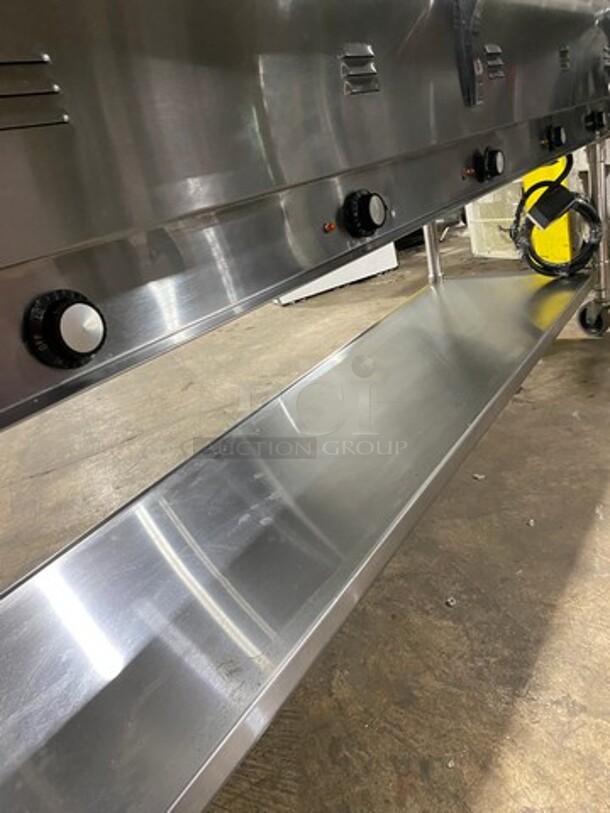 Eagle Commercial Electric Powered 5 Well Steam Table! With Storage Space Underneath! All Stainless Steel! On Casters! Model: YSPHT5 SN: 2008990274 208V 60HZ 1 Phase - Image 9 of 10