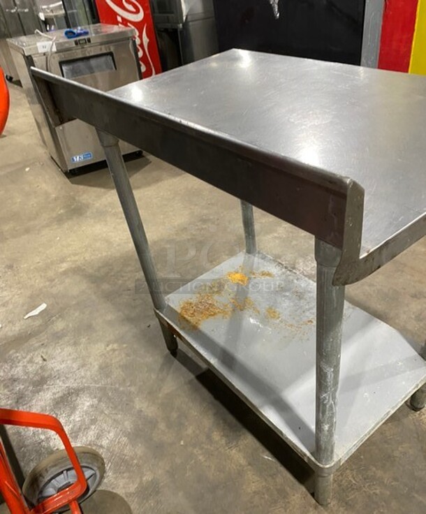 All Stainless Steel Prep/Work Table With Back Splash!  - Image 3 of 4