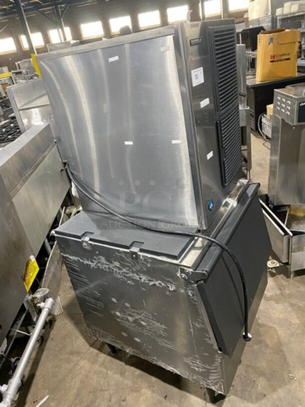 Hoshizaki Commercial Ice Maker Machine! With Commercial Ice Bin! All Stainless Steel! On Legs! Model: KM340MAH SN: G06359H 115V 60HZ 1 Phase - Image 2 of 7