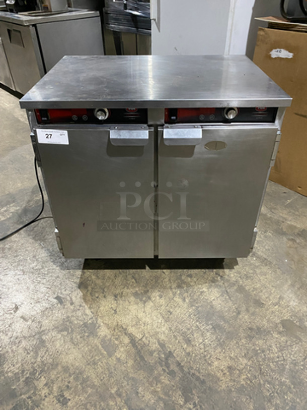 FWE Commercial 2 Door Food Warming/Holding Cabinet! All Stainless Steel! On Casters! Model: HLC16CHP SN: 164885705 120V 1 Phase