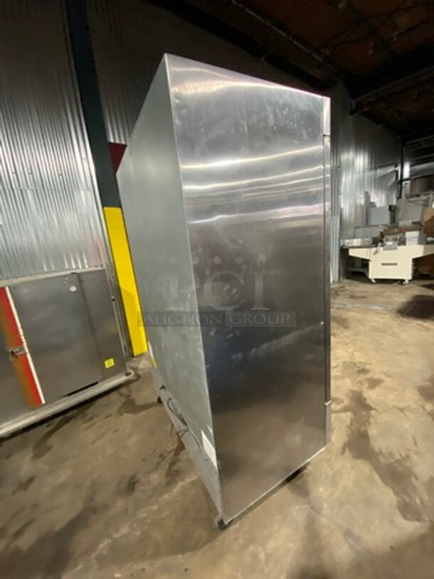 Edesa Commercial 2 Door Reach In Cooler! With Poly Coated Racks! All Stainless Steel! On Casters! Model: EDRR49 SN: 15060371M 115V 60HZ 1 Phase - Image 4 of 9