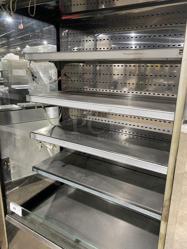 Sifa Commercial Refrigerated Open Grab-N-Go Display Case! With Pull Down Front Cover! Solid Stainless Steel! MODEL: GAEP6L096N0710 220V! - Image 5 of 8