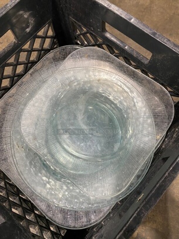 ALL ONE MONEY! Assorted Style Crystal Clear Plates! - Image 3 of 5