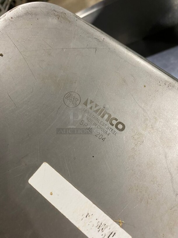 Winco Stainless Steel Half Size Steam Pan With Lid! MODEL SPJL204 - Image 4 of 5