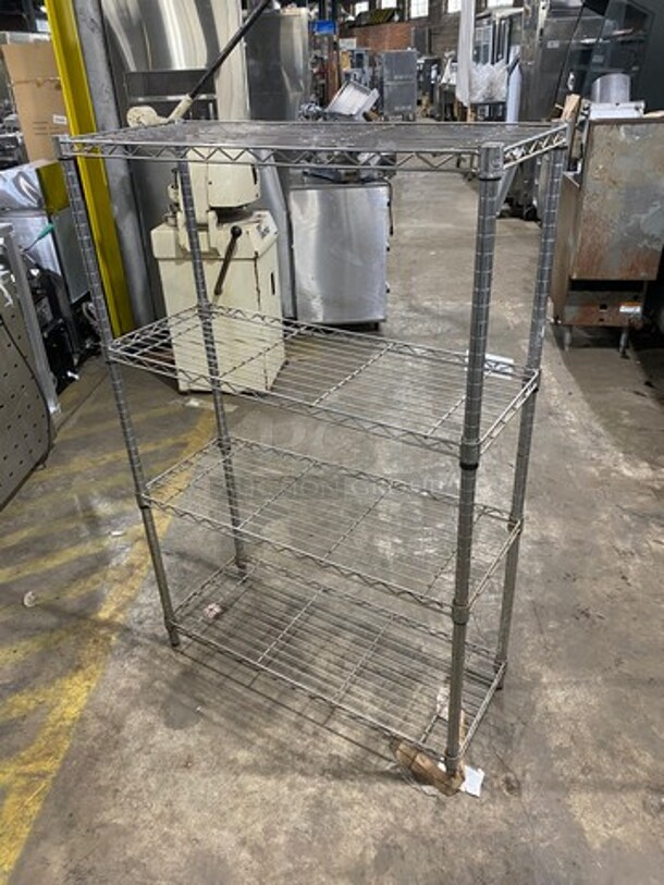Polished Chrome 4 Tier Metro Storage Rack!  - Image 3 of 4