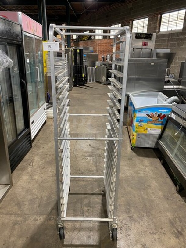 Metal Commercial Pan Transport Rack! On Casters! - Image 1 of 8