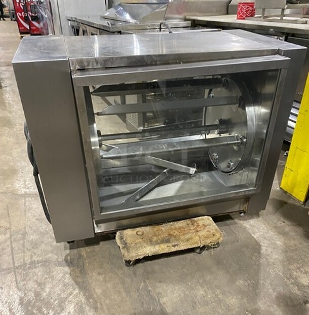 NICE! Old hickory Countertop Rotisserie! Electric Powered! Working When Removed! MODEL 6.5E SN: 650052 208V 3PH - Image 3 of 8