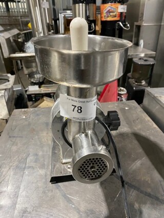 Cabelas Commercial Countertop Meat Grinder! Model: 080801 SN: 8111447939 120V