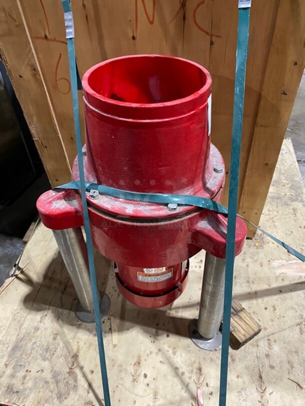 Red Goat Disposers Metal Commercial Dual Rotation Garbage Disposal! MODEL M6T17FC81K 230/190V  - Image 2 of 6