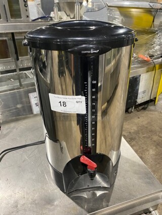 BEAUTIFUL! COFFEE PRO 100-Cup Percolating Urn Stainless Steel, Model CP100, 60Hz, 1500W