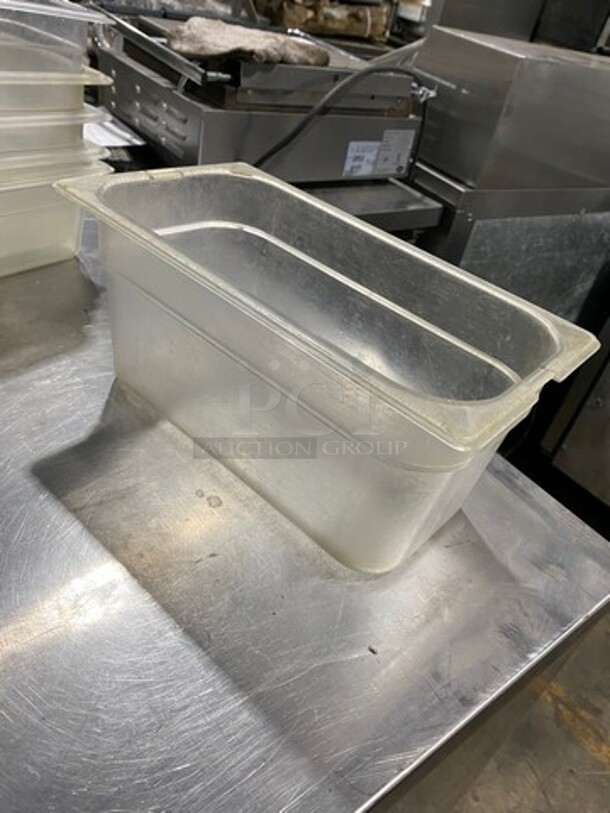 ALL ONE MONEY! Assorted Size Clear Poly Food Containers! - Image 6 of 7