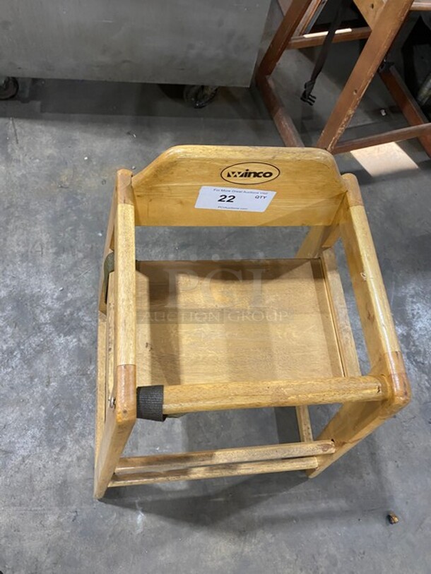 Winco Wooden Highchair! With Child Safety Straps! - Image 4 of 5