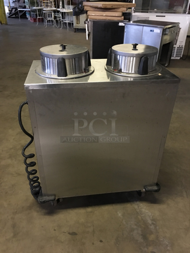 NICE! Lakeside Commercial Electric Powered Dual Heated Plate Return! All Stainless Steel! On Casters! - Image 3 of 8