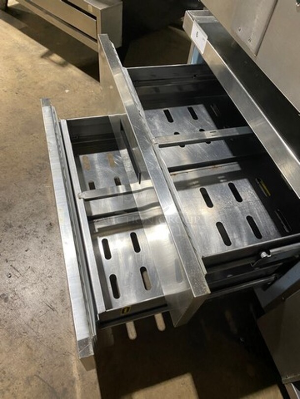Nice! Delfield 2 Drawer Refrigerated Chef Base! With Storage Space! Model 17C52P Serial 1703150002864! 115V 1 Phase! On Casters! 115V 1 Phase!   - Image 5 of 7