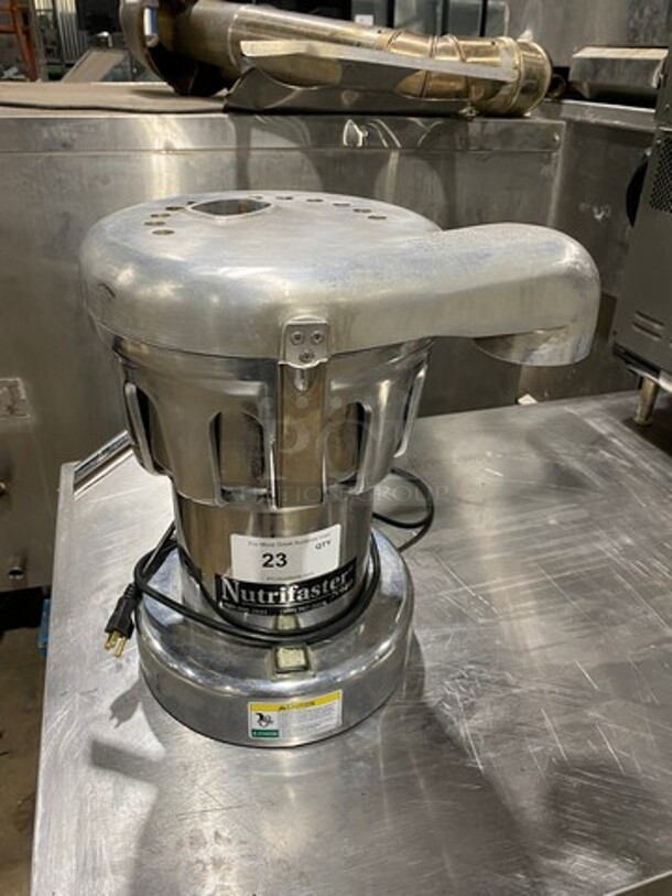 Nutrifaster Commercial Countertop Juicer Extractor! Solid Stainless Steel! Model: N450 SN: 459122012 110V - Image 1 of 9