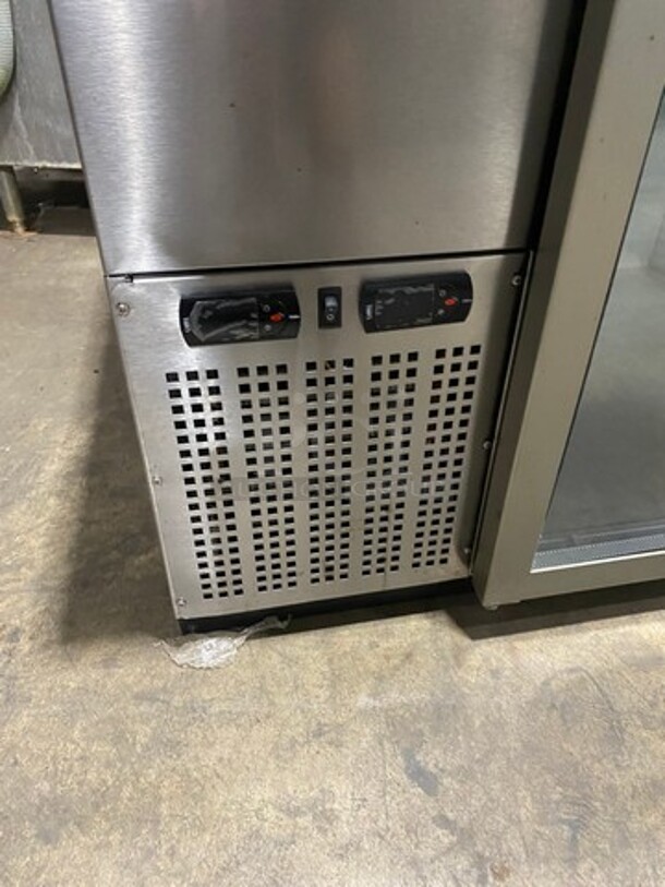 NICE! Fagor Commercial 2 Door Bar Back Cooler! With View Through Doors! All Stainless Steel! Model: FBB59SDT SN: 13040002M 115V 60HZ 1 Phase - Image 7 of 9