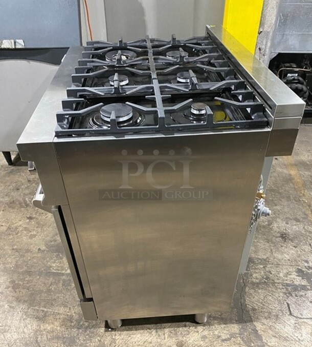 2021 Zline Gas Powered 6 Burner Stove! With Oven Underneath! Stainless Steel! MODEL RG36 SN: RG36GE2108004402 120V - Image 2 of 10
